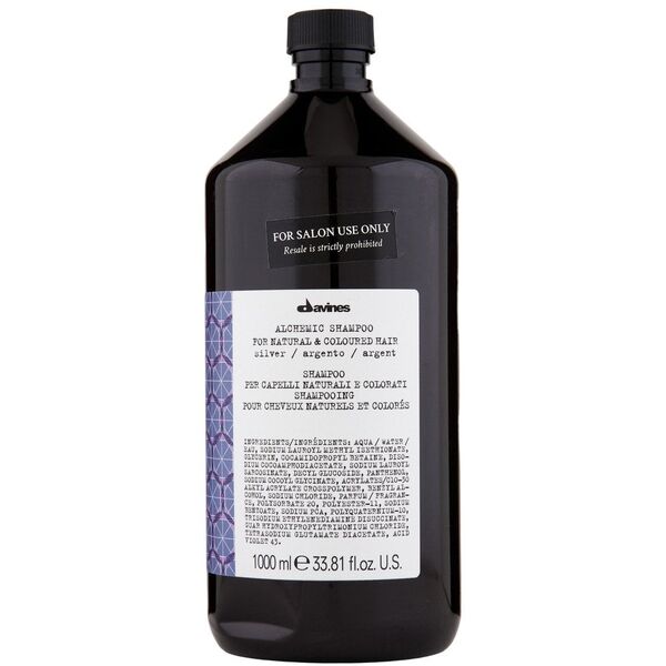Davines, Alchemic, Σαμπουάν Μαλλιών Χρώματος, Ασημί, 1000 ml Για Γυναίκες