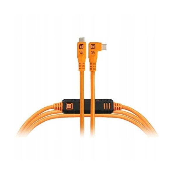 Tether Tools TetherPro USB-C Optima 10G δεξιά πορτοκαλί 4,6μ