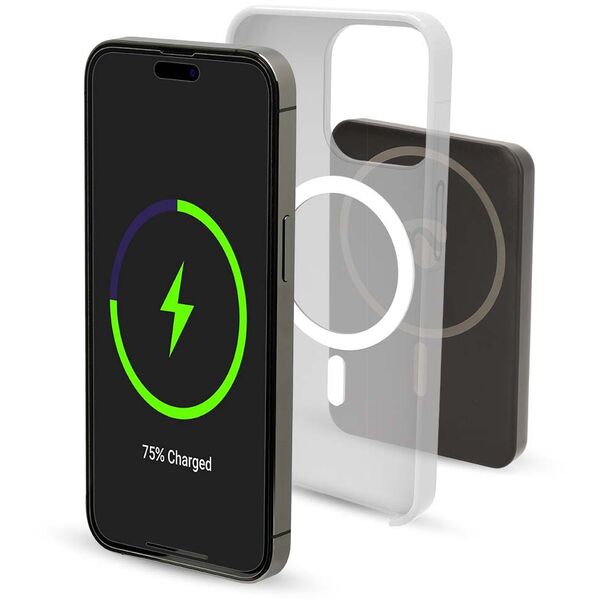 NEDIS Powerbank 5000mAh für kabelloses Laden, schwarz
