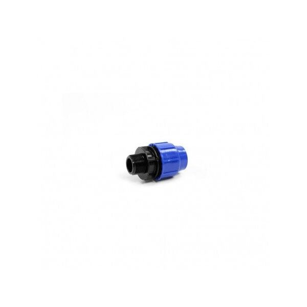 MALE ADAPTOR Ø32X3/4 PERLA BLUE