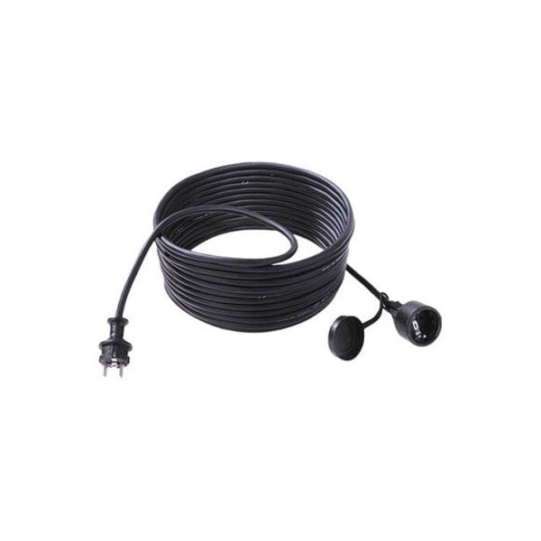 BACHMANN Przedłużacz 3G1,5mm2 czarny, 1m, styk ochronny H07RN-F guma/neopren