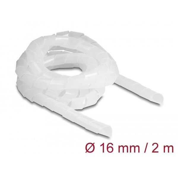 Delock Spiralschlauch flexibel 2 m x 16 mm transparent