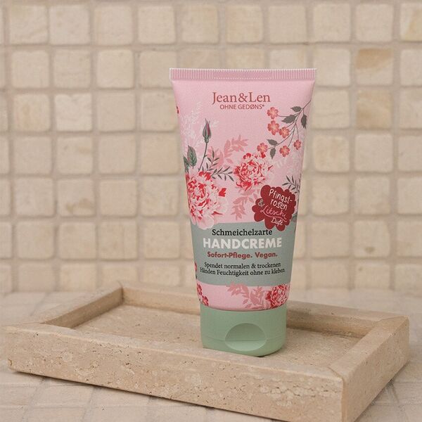 Jean&Len raminamasis rankų kremas Peony and Lychee, 75ml
