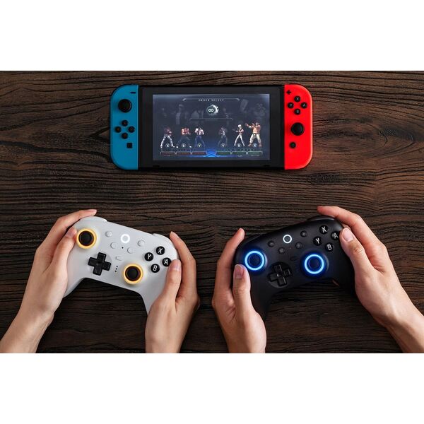 8BitDo Ultimate 2 Wireless BT game controller, PC/Switch, white