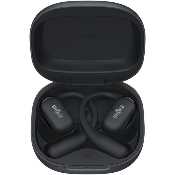 SHOKZ OpenFit 2 wireless earbud headphones, black
