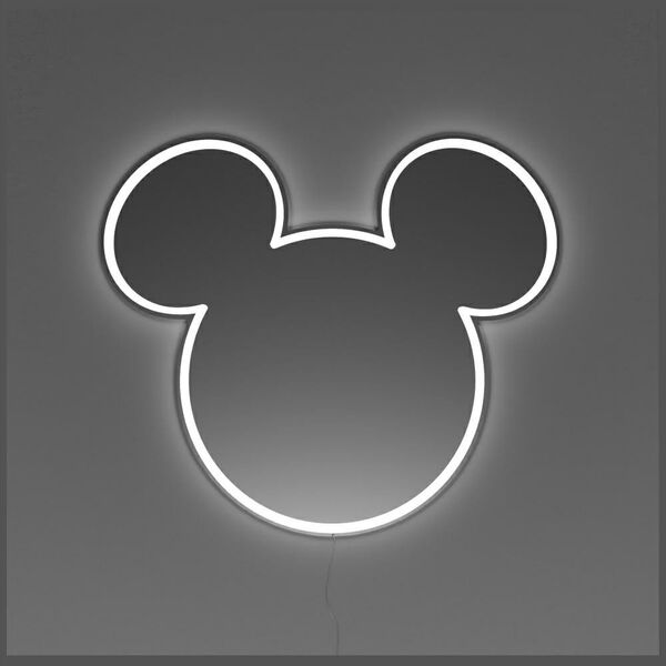 Νέον Yellowpop Disney Mickey Mirror ασημένιος
