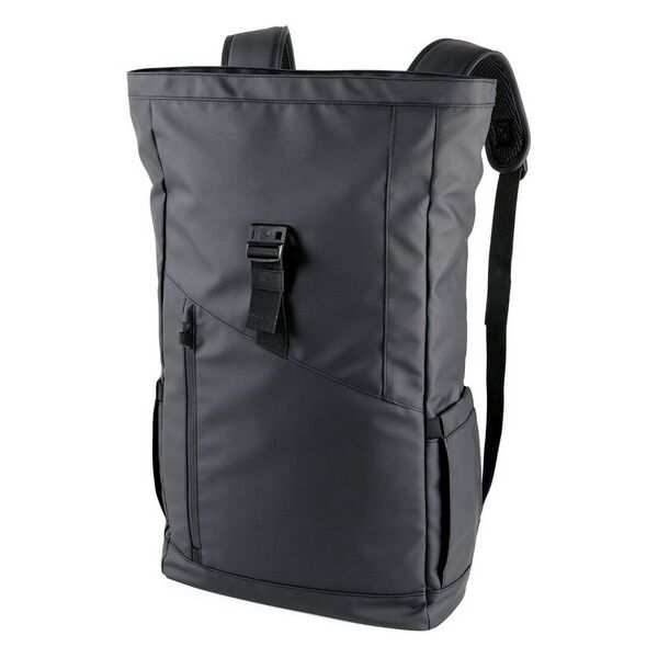 TROIKA Roll Top Rucksack TROIKA BLACK ROLL TOP
