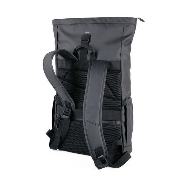 TROIKA Roll Top Rucksack TROIKA BLACK ROLL TOP