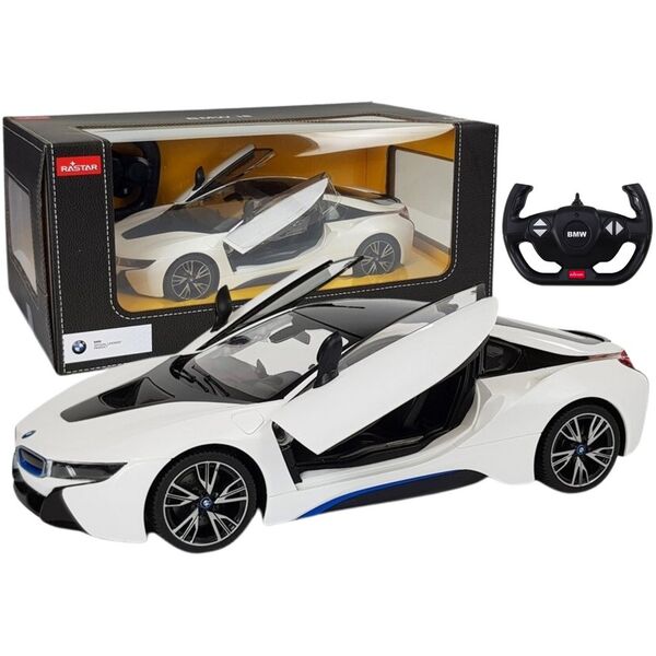 Auto R/C Sportowe Zdalnie Sterowane BMW i8 Rastar 1:14 Biały