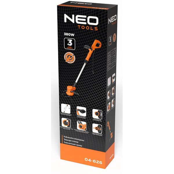 Τηλεσκοπικό χορτοκοπτικό 380W, 250mm