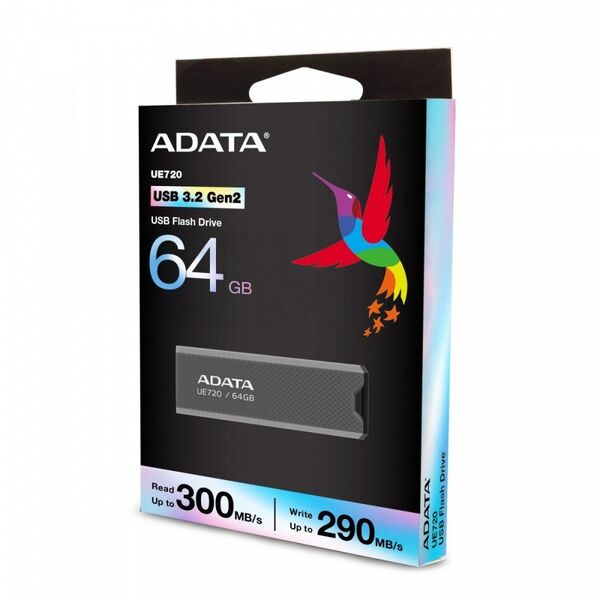 Pendrive UE720 64GB USB3.2-A Gen2 szary Adata