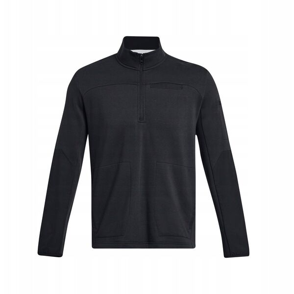 Φούτερ με φερμουάρ 1/2 Under Armour Tac Rival Job Fleece - μαύρο/μαύρο/μαύρο