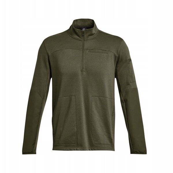 Φούτερ με φερμουάρ 1/2 Under Armour Tac Rival Job Fleece - marine green/marine green