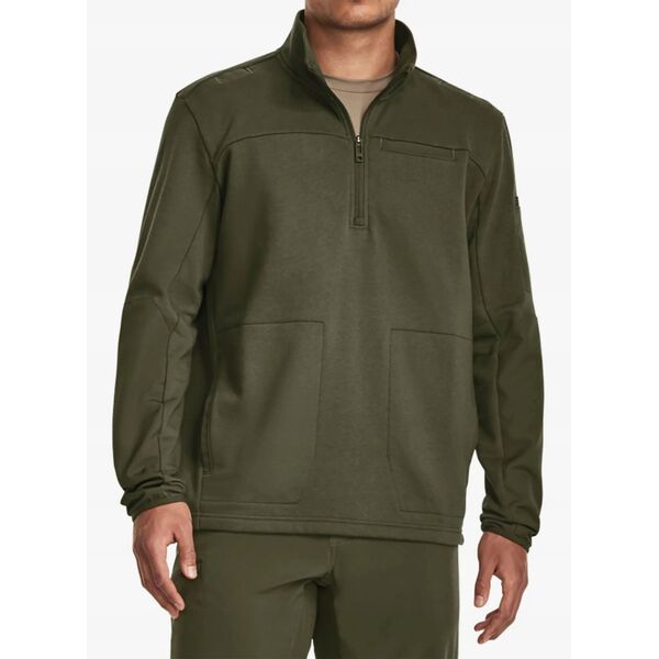 Φούτερ με φερμουάρ 1/2 Under Armour Tac Rival Job Fleece - marine green/marine green