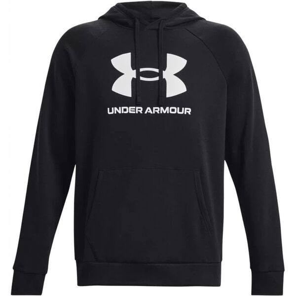 Φούτερ με κουκούλα Under Armour Rival Fleece Logo Hoodie - μαύρο/λευκό