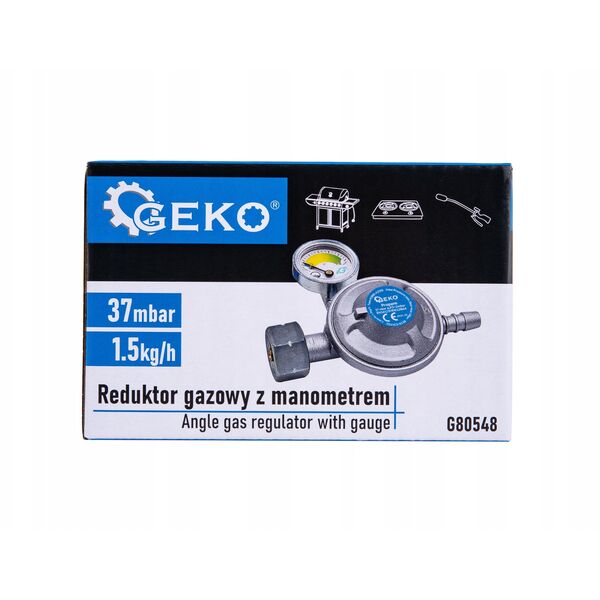 Μειωτήρας αερίου με μανόμετρο 37mbar 1,5kg/h (50)