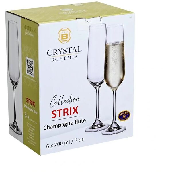 Ποτήρια σαμπάνιας CRYSTAL Strix, 200 ml, 6 τεμ.