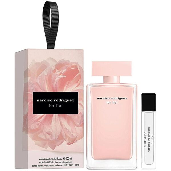 ΣΕΤ NARCISO RODRIGUEZ For Her EDP spray 100ml + Pure Musk EDP spray 10ml