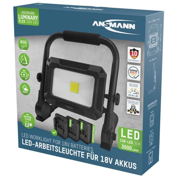 Ανακλαστήρας εργασίας Ansmann FL30W COBLED 3000lm 18V