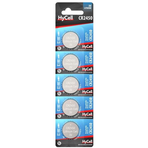 Μπαταρίες λιθίου HyCell CR2450 3V 5 τεμ