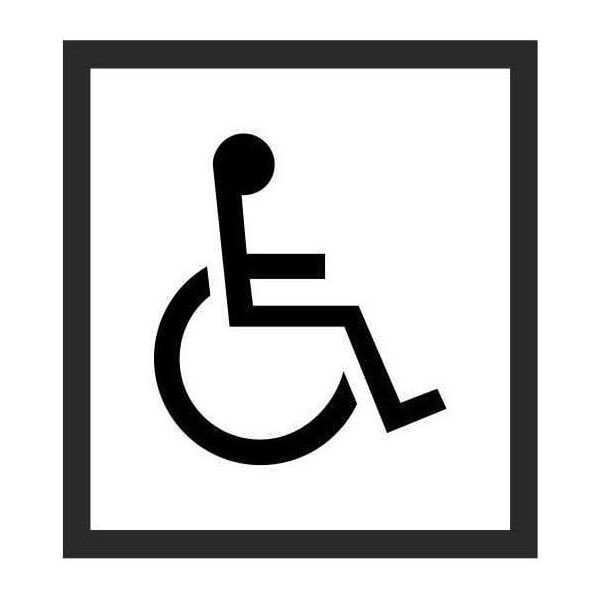 ΑΥΤΟΚΟΛΛΗΤΟ WC ΓΙΑ ΑΜΕΑ 130X130MM