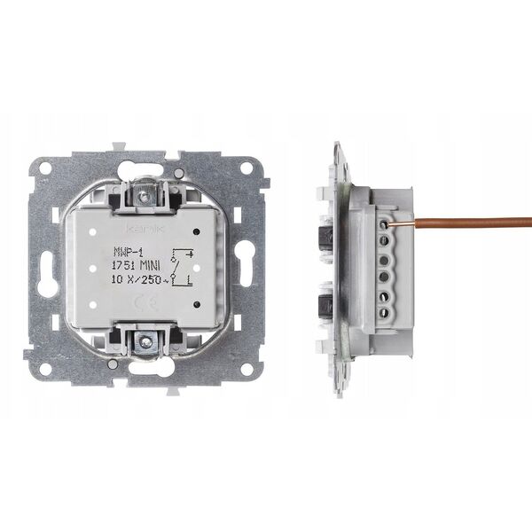 Τετράγωνη καθολική κορνίζα Karlik Taupe Mini 60MR-4 γκρι