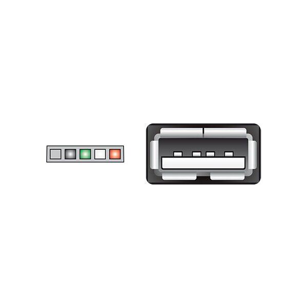 Kabel USB Delock USB-A - 0.15 m Czarny (84831)