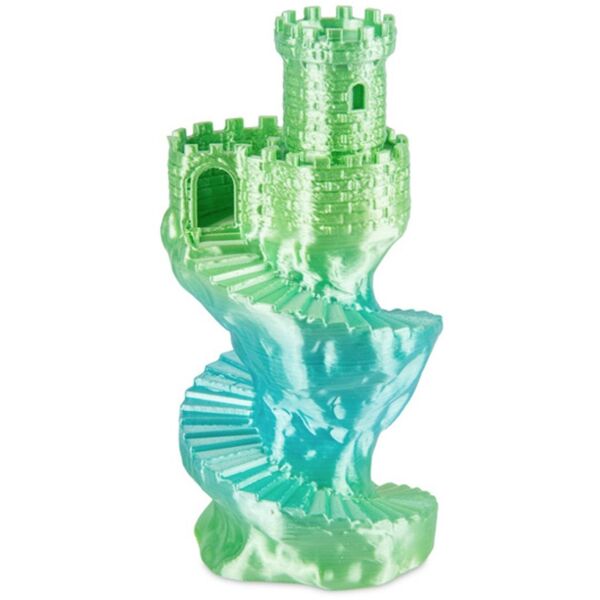 Spectrum 3D filament, PLA Silk Rainbow, 1,75mm, 1000g, 81018, ocean melange