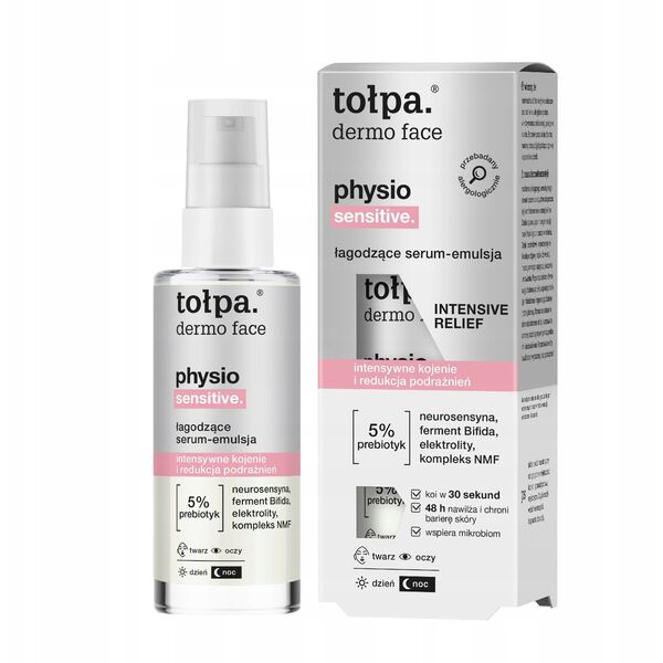 TOŁPA Dermo Face Physio Καταπραϋντικός ορός - γαλάκτωμα προσώπου 45 ml