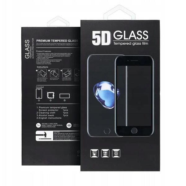 5D Full Glue Tempered Glass - για Motorola Edge 40 Neo μαύρο