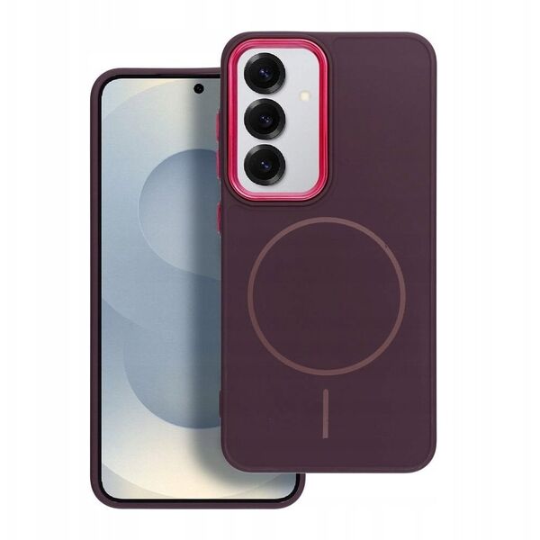 Θήκη FRAME MAG COVER συμβατή με MagSafe για SAMSUNG A16 μωβ
