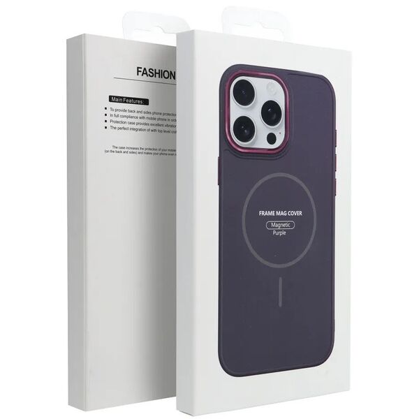 Θήκη FRAME MAG COVER συμβατή με MagSafe για SAMSUNG A52 5G / A52 LTE ( 4G ) / A52s 5G μωβ