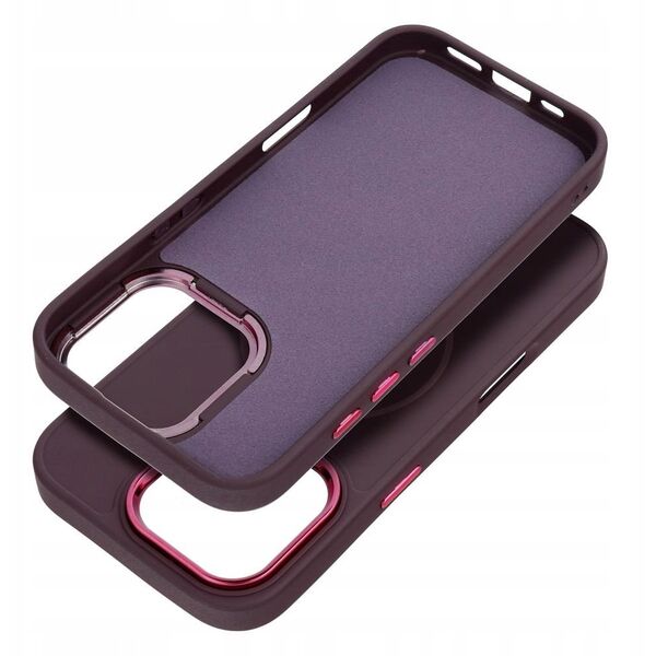 Θήκη FRAME MAG COVER συμβατή με MagSafe για IPHONE 16e (SE 4 2025) μωβ