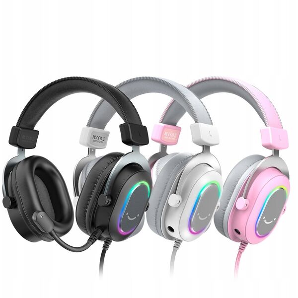 Ακουστικά στούντιο πάνω από το αυτί FIFINE H6W AmpliGame RGB surround ήχος 7.1
