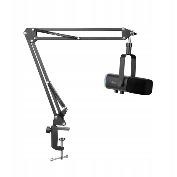Δυναμικό μικρόφωνο στούντιο Fifine AM8T USB/XLR RGB με βάση PnP