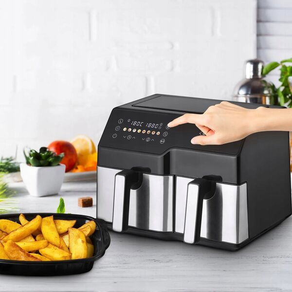 Extralink Home Air Fryer SJ-1000 10L EU | Frytkownica | (6L+4L)  2500W