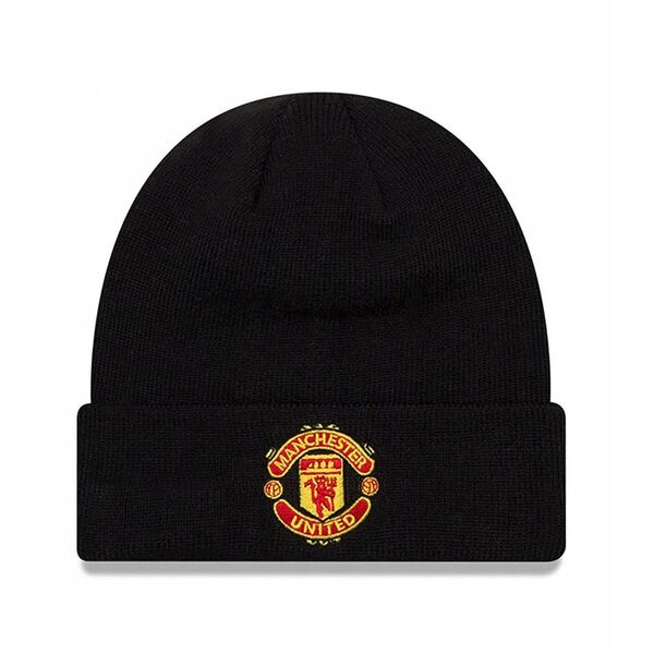 Σκουφάκι New Era Core Cuff Manchester United FC Καπέλο 11213215 Μαύρο Ένα μέγεθος