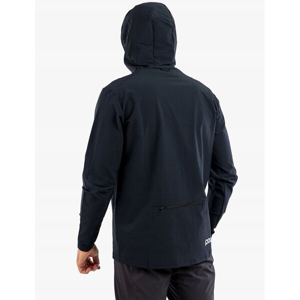 Ποδηλατική ζακέτα POC Mantle Thermal Hoodie - ουράνιο μαύρο