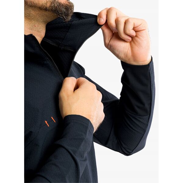 Ποδηλατική ζακέτα POC Mantle Thermal Hoodie - ουράνιο μαύρο