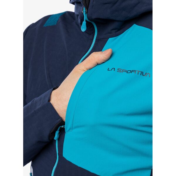 Softshell μπουφάν La Sportiva Descender Storm Jkt - βαθύ μπλε θάλασσας/τροπικό μπλε