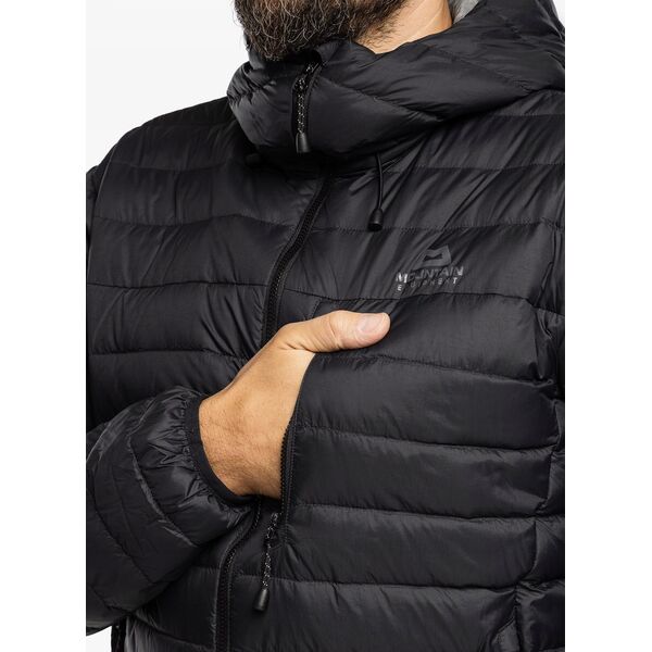 Μπουφάν με πούπουλα Mountain Equipment Earthrise Hooded Jacket - μαύρο/μαύρο