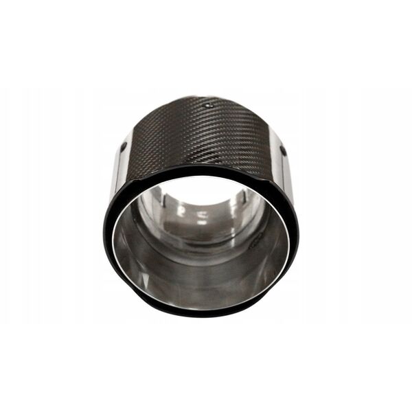 Άκρο εξάτμισης 114mm είσοδος 76mm Carbon Gloss