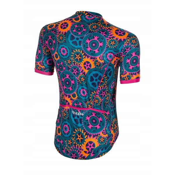 Ποδηλατική μπλούζα RH+ Powers GREEN TEAL/FUCSIA - XXL