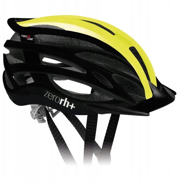Κράνος ποδηλάτου RH+ TwoinOne SHINY BLACK MATT YEL. FLUO - XS/M