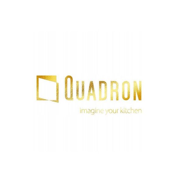 QUADRON | LOGAN 120 | γρανιτένιος νεροχύτης κουζίνας PURE CARBON + MIEDŹ PVD | διάσταση: 76 x 45 x 23,5 cm | 2-θέσιος εντοιχισμένος | ελάχιστο πλάτος ντουλαπιού: 80 cm