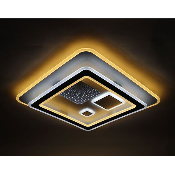 Κρεμαστό φωτιστικό LED BALTIK GAISMA, 2x119W, 2700-6400K, 2x 5146 lm, 58.5x58.5x6.5cm, με τηλεχειριστήριο
