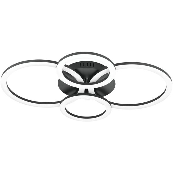 Φωτιστικό οροφής LED BALTIK GAISMA, 78W x 2, 12168lm, ρυθμιζόμενο, μαύρο, 98 x 65 x 12cm, με τηλεχειριστήριο