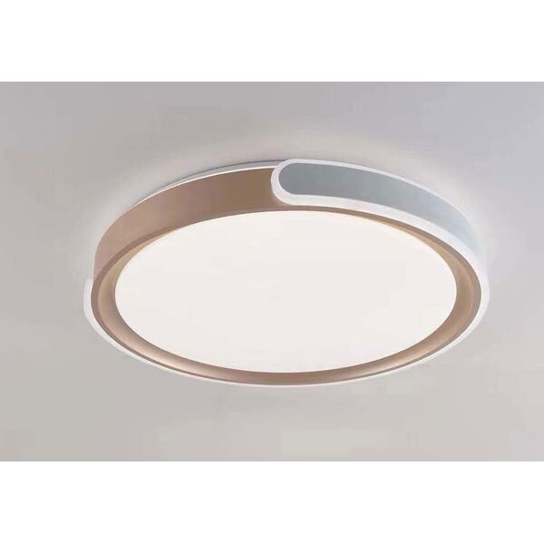 Φωτιστικό οροφής LED BALTIK GAISMA, 96W, 3000-6500K, 7488lm, λευκό/χρυσό, ρυθμιζόμενο, διάμετρος 50cm, με τηλεχειριστήριο