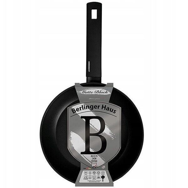 Τηγάνι BERLINGERHAUS MATT BLACK, μαύρο χρώμα, o24 cm