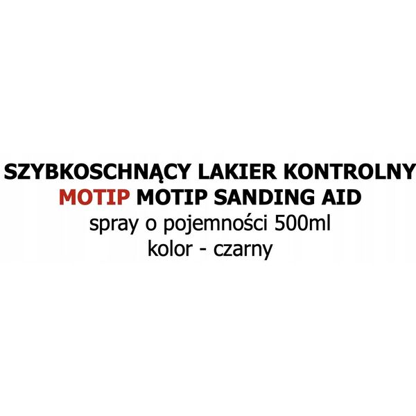 Βοήθημα λείανσης Motip μαύρο 500 ml.